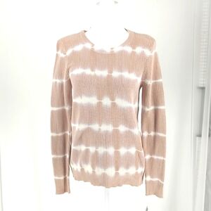 INC Neutral Tie Dye Long Sleeve Sweater Size MD